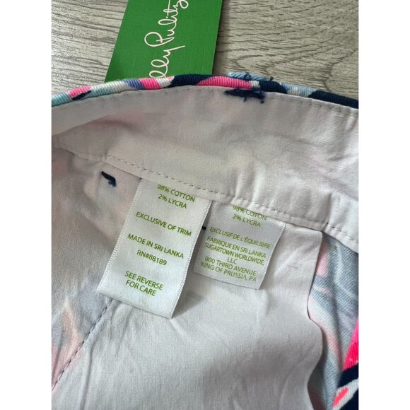 Lilly Pulitzer Jayne Stretch Shorts Boho Bateau Sz 0 Multicolor - Picture 7 of 10